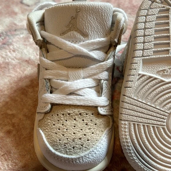 Air Jordan 1 Mid Craft SE TD - White / LT Orewood Brown / Tech Grey 4C - Picture 5 of 6